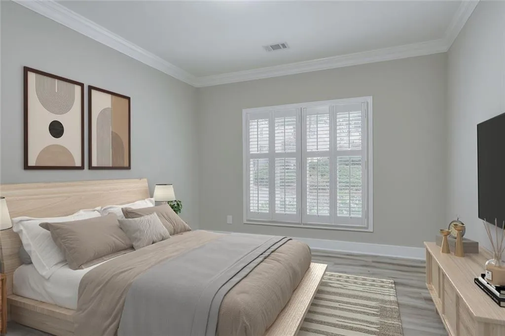 Secondary Bedroom on Main Level - Virtually Staged