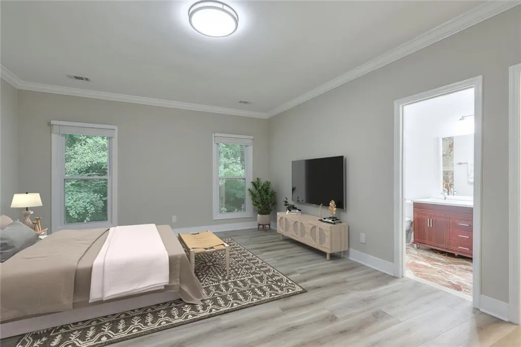 Primary Suite on Main Level - Virtually Staged