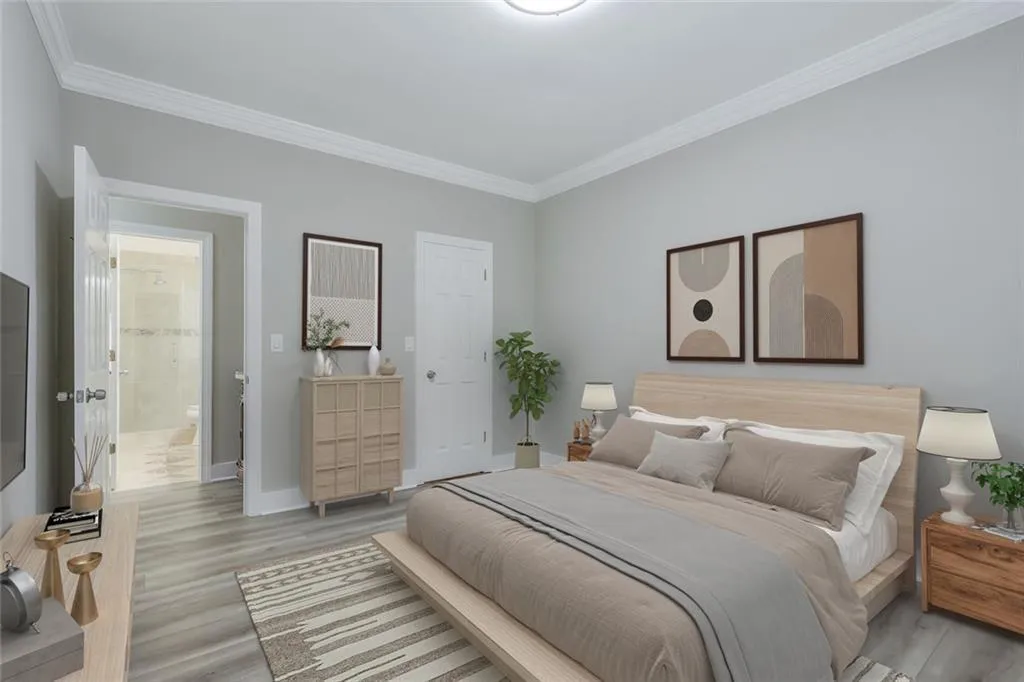 Secondary Bedroom on Main Level - Virtually Staged