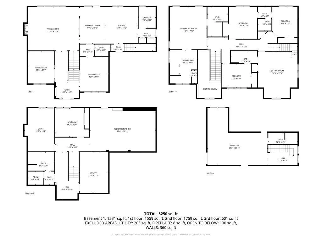 4 level floor plan