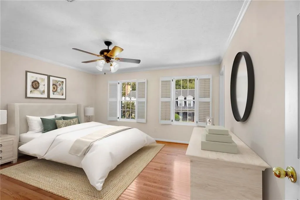 Huge primary suite. Virtually staged. Huge primary suite. Virtually staged.