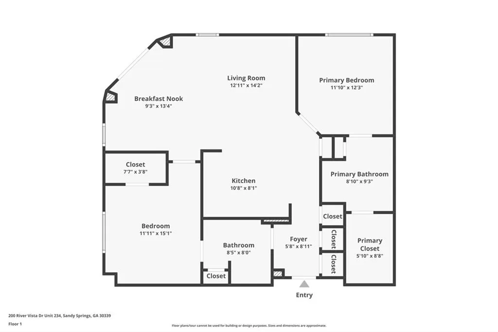 View of room layout