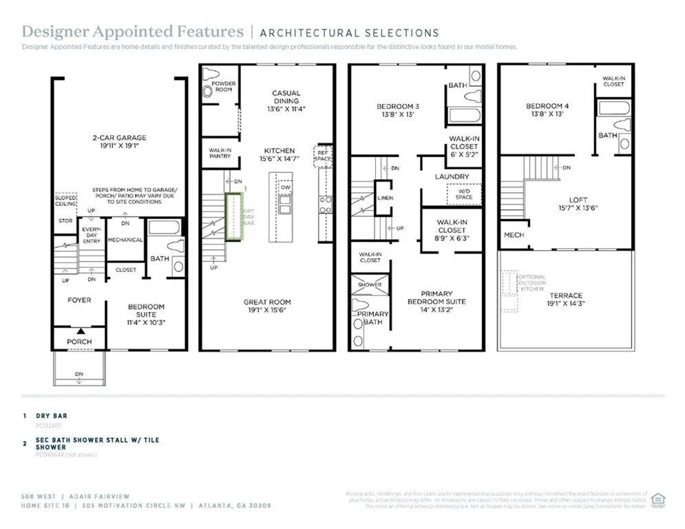 Thoughtful Designer Appointed Collections by Toll Brothers' Design Experts