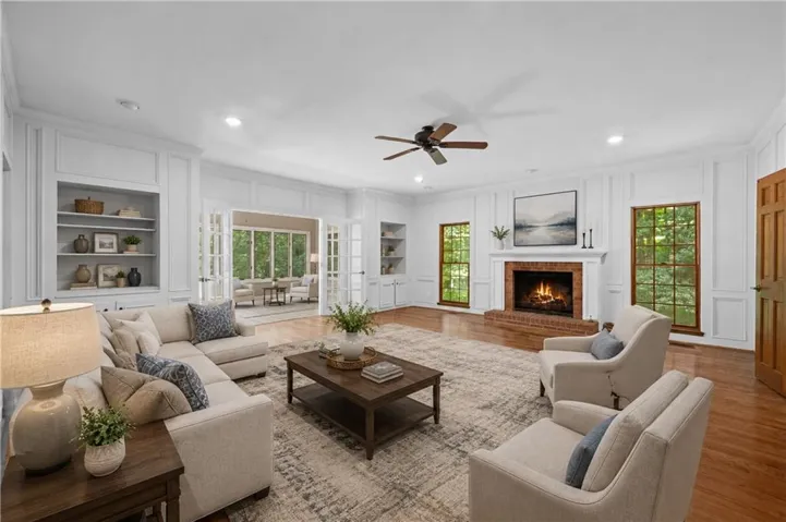 Virtually Staged-Enjoy family time fireside in this lovely room.