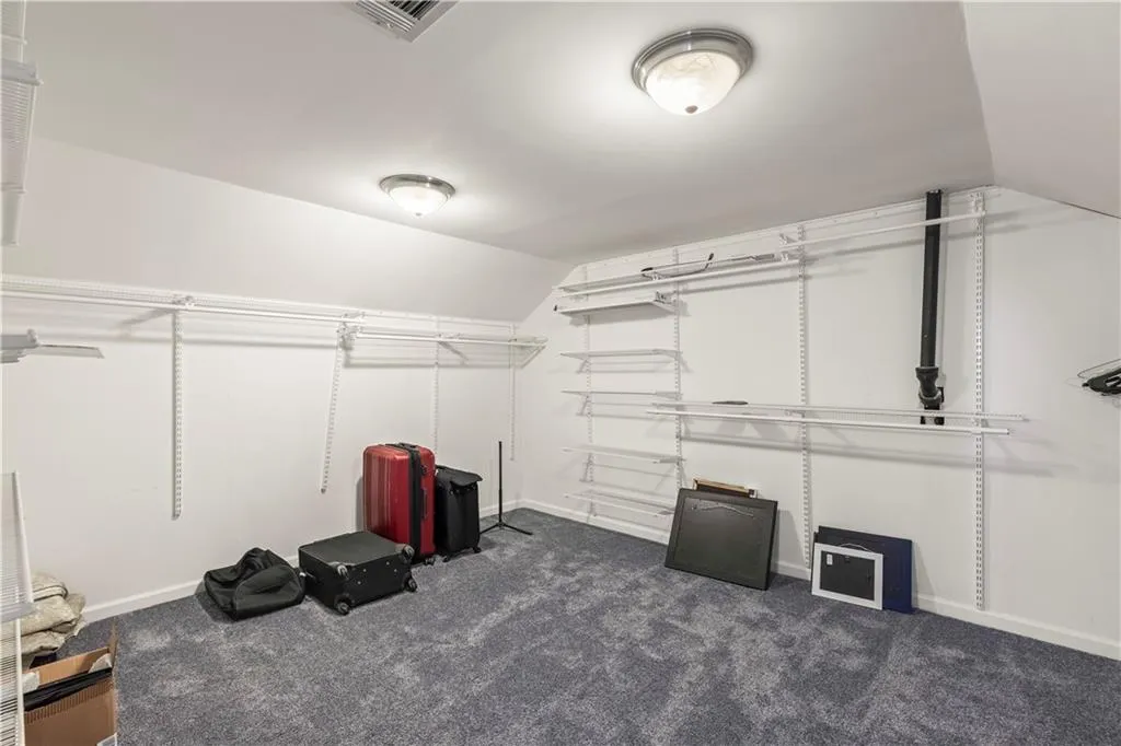 Spacious walk-in closet in upstairs primary