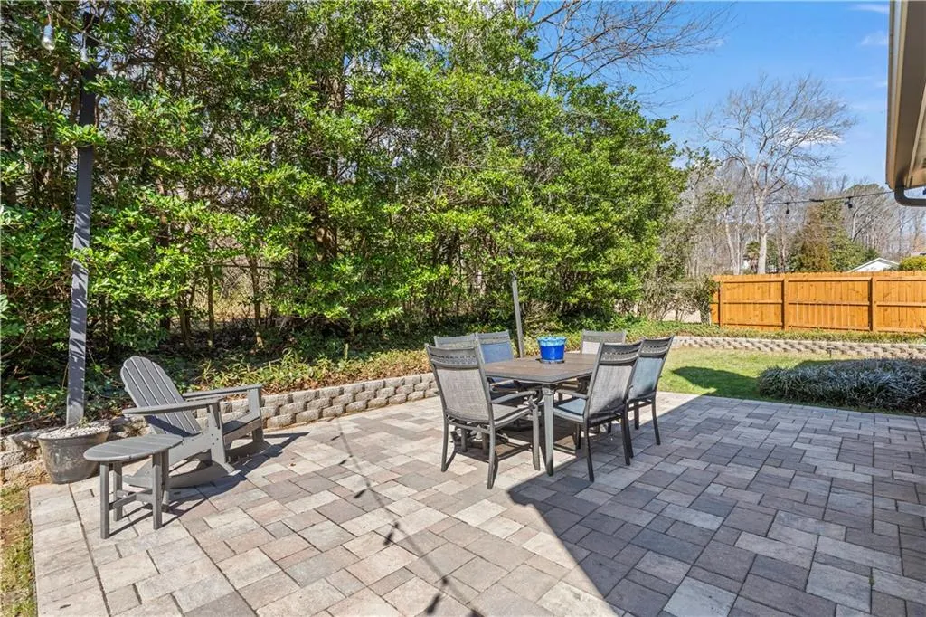 View of patio / terrace with fence and outdoor dining space