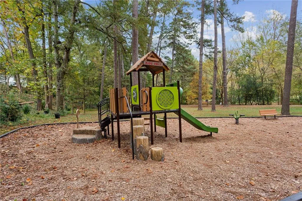 View of community jungle gym