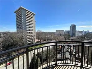 Balcony featuring a view of city