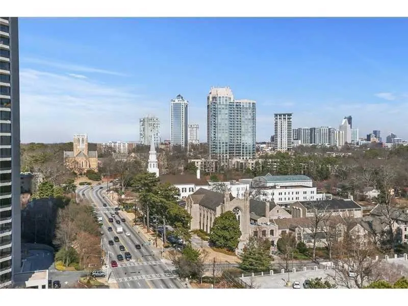View of city skyline