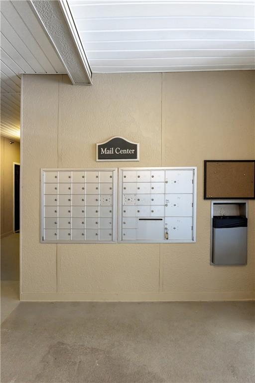 Surrounding community with a mail area