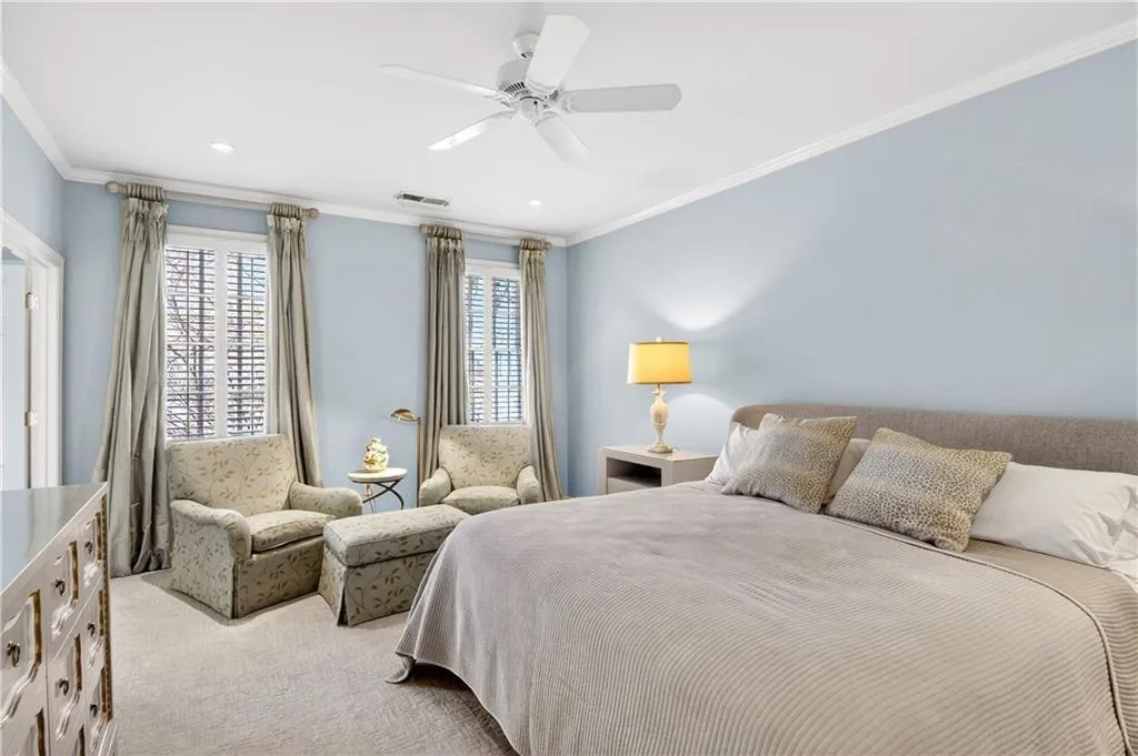 Lovely primary bedroom.