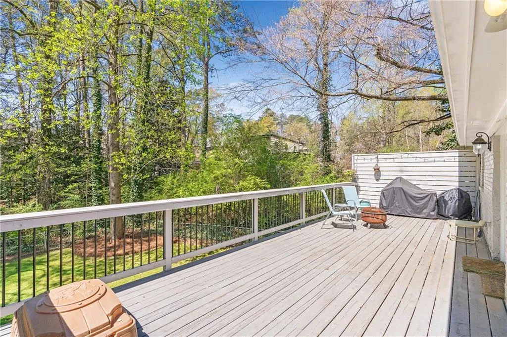 View of deck