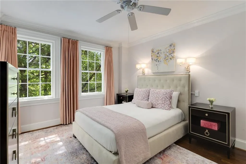 Primary Bedroom with Beautiful tree lined view