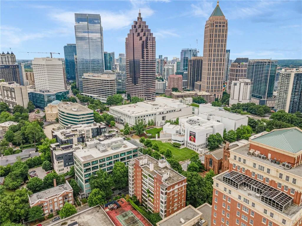 Aerial View of Reid House Location