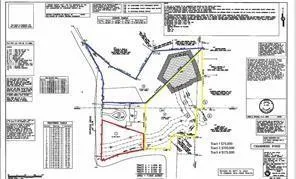 Survey Plat. Illustrating property boundaries, topography, and various site features