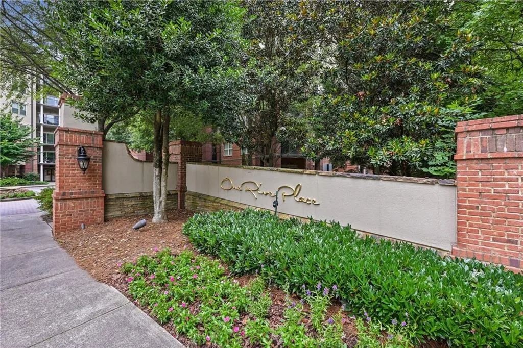 Entrance to One River Place-an upscale unforgetable community