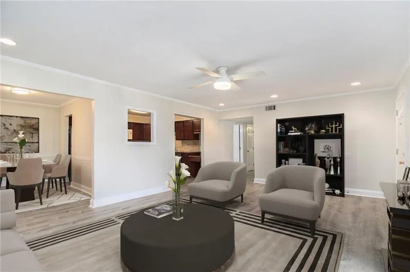 Living Room/Dining Room - Virtually Staged