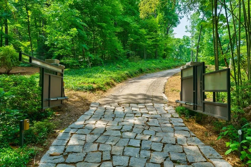 gated entrance from the street