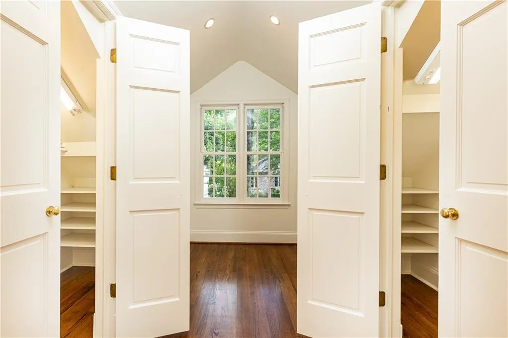 Large, built in, double closets