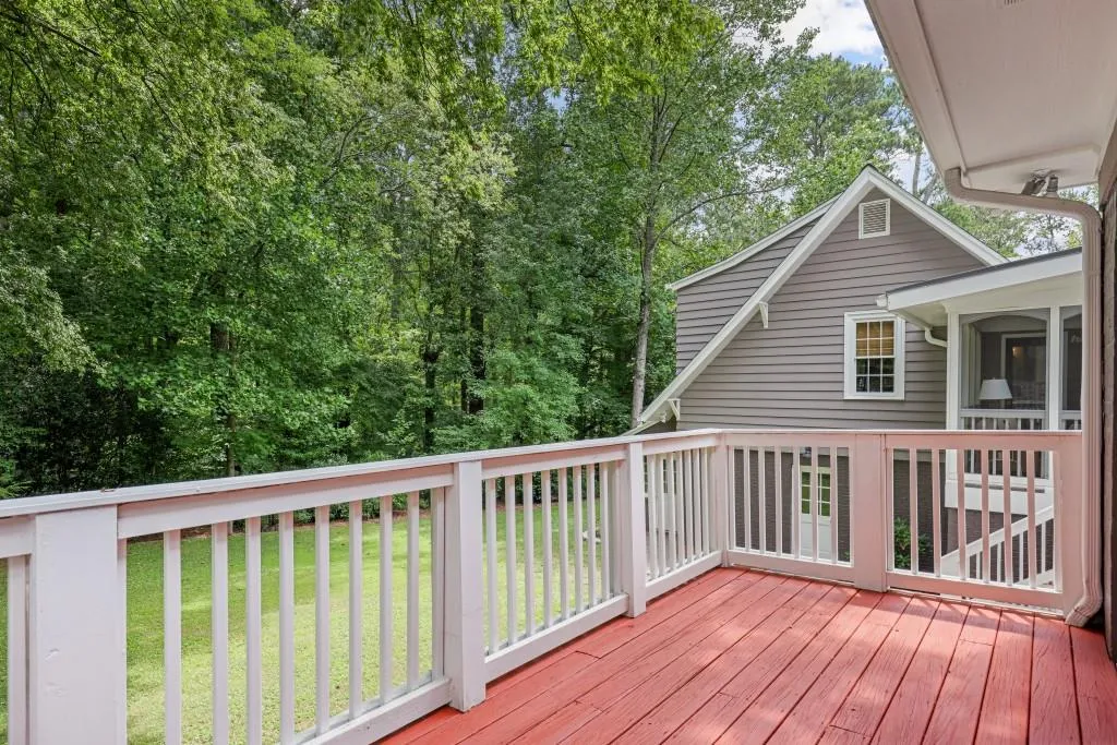 Deck off primary bedroom