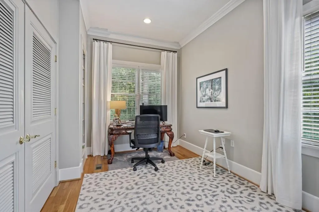 Bedroom/office in Carriage house