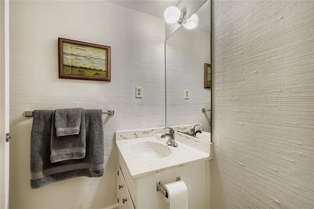 Half bath with vanity