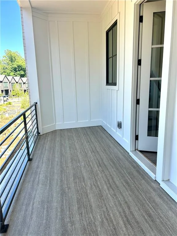 Covered balcony