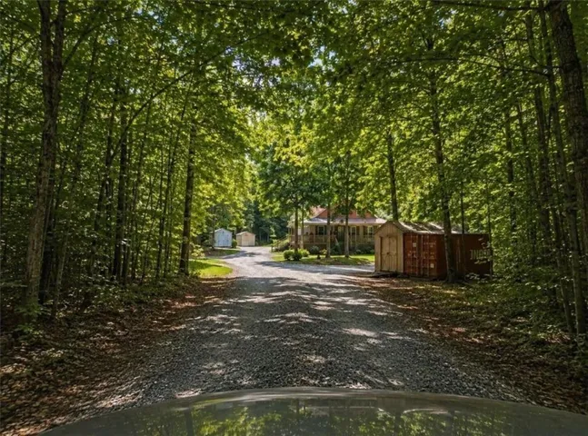 Driveway to the home