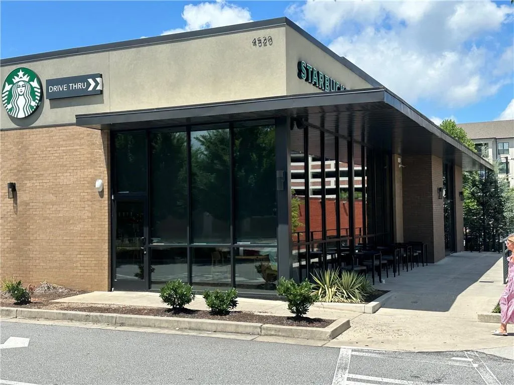 Walk to Starbucks and other lovely nearby restaurants