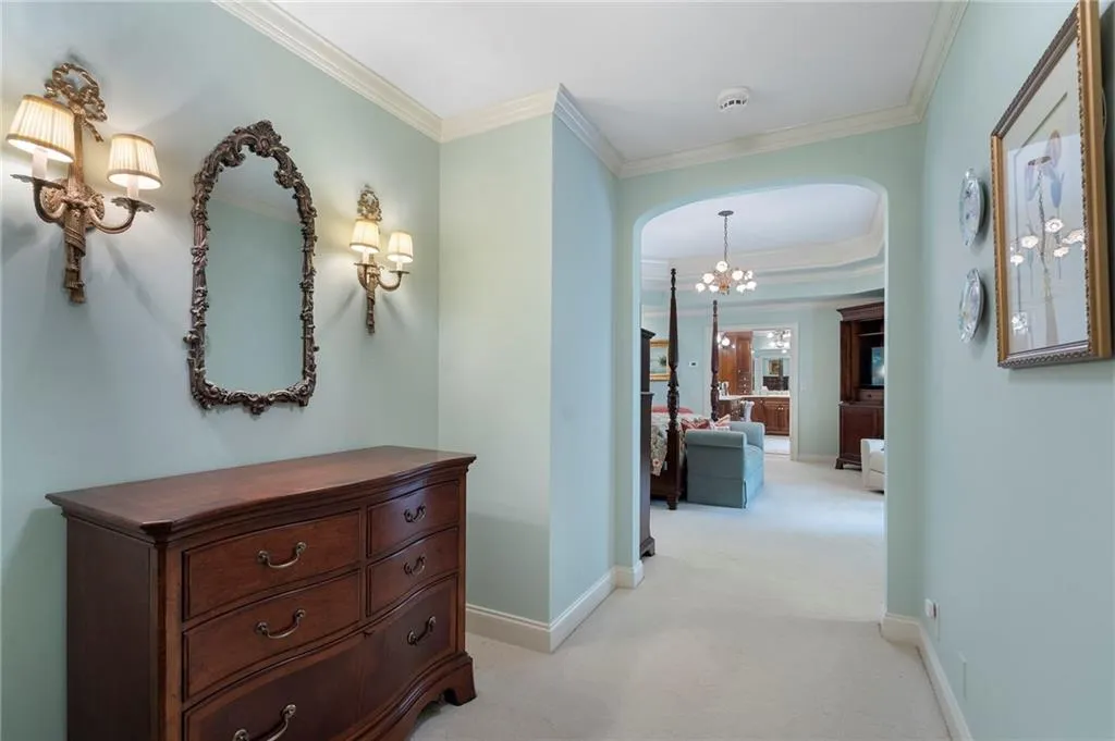 This is the entryway to the primary main floor bedroom.  It even has it's own foyer.