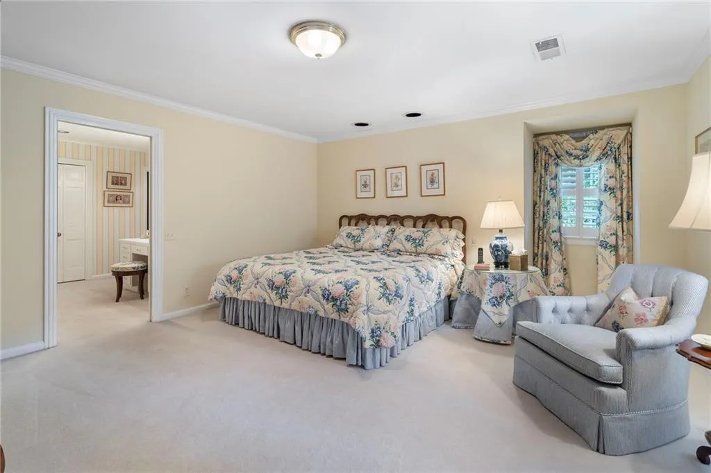 This was the original primary bedroom before the addition.  Could easily be converted back and have a mother-in law suite on the main floor.