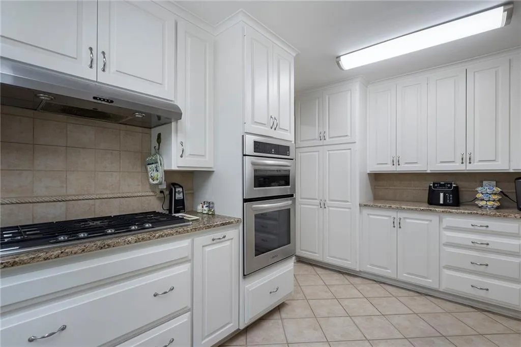 There is an incredible amount of cabinet space and storage space in the kitchen.