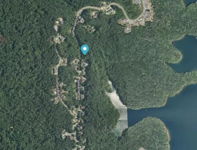 Aerial Property Map. Indicating the parcel's location relative to surrounding geographic features and infrastructure