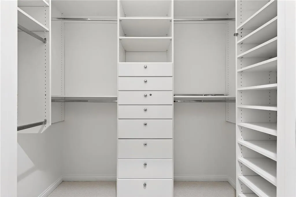 One of several walk in closoets