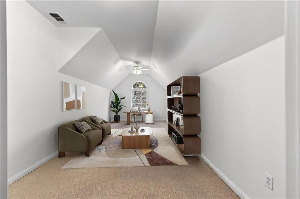 Bedroom #5 currently an office. Virtually staged