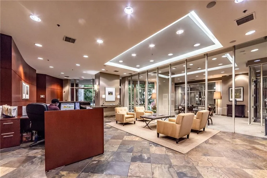 View of building lobby