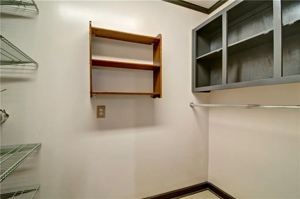 Need storage?  This large space is located in the back of the garage