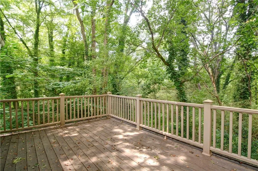 Enjoy lots of privacy on the large deck
