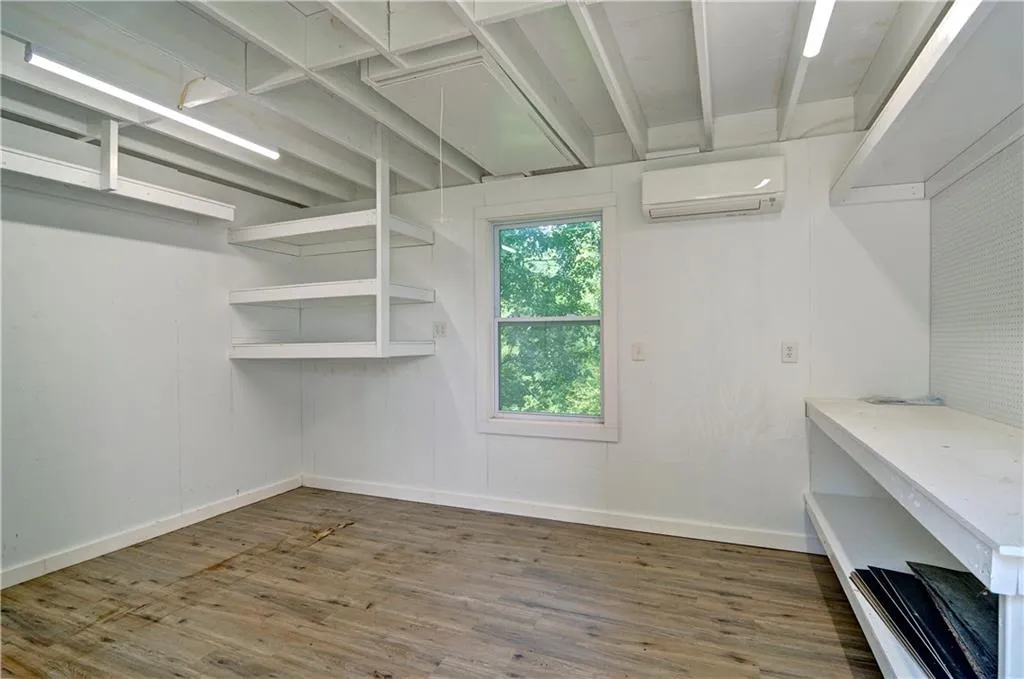 An inside view of the separate out building