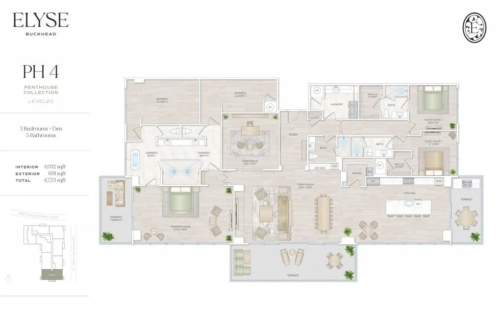 102 W Paces Ferry Road Unit 2004, Atlanta, Georgia 30305, 3 Bedrooms Bedrooms, 0 ,5 BathroomsBathrooms,Residential,For Sale,102 W Paces Ferry Road Unit 2004,7714328