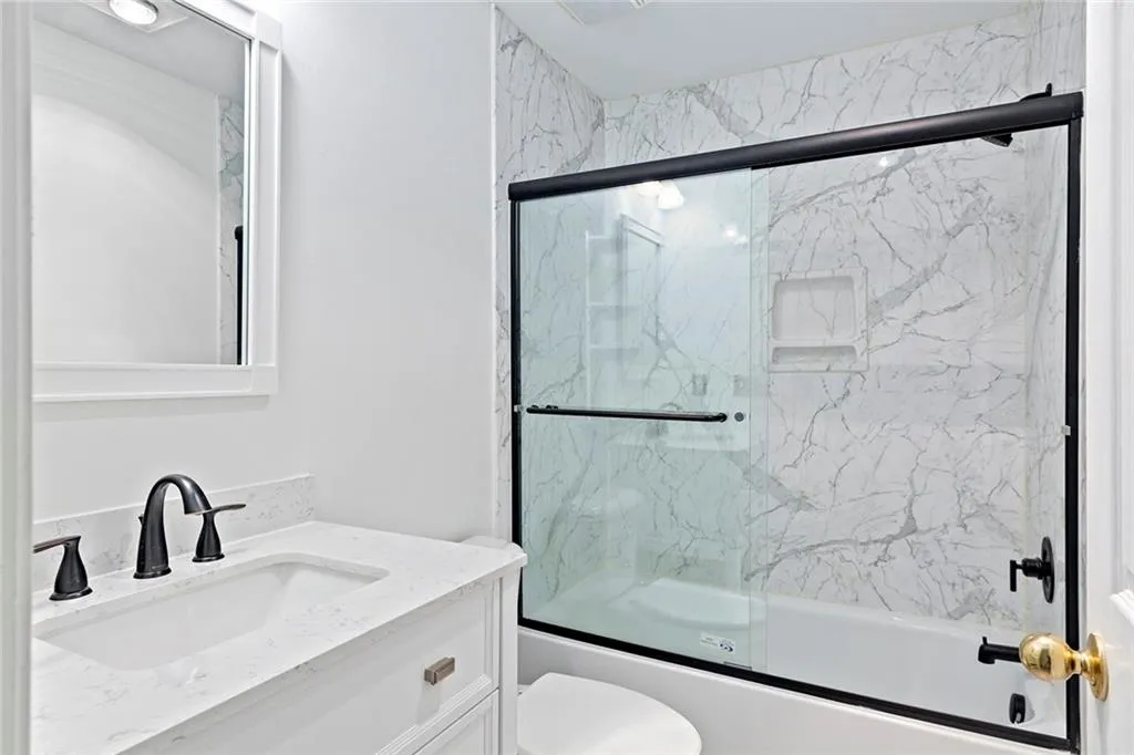 secondary updated bathroom