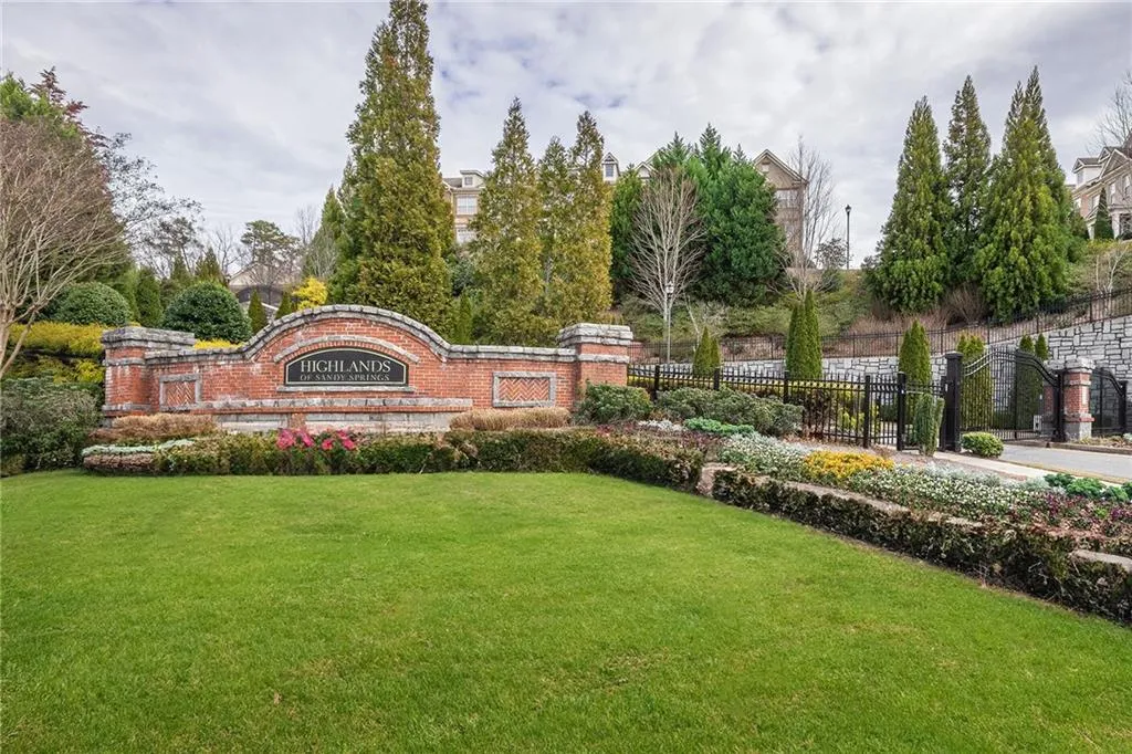 Community entrance. Gated and private.