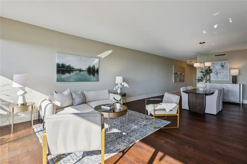 View of the Living Room and Dining room.
