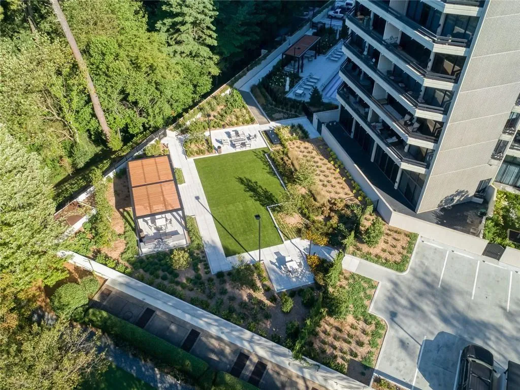 View of the South Gardens at Park Place on Peachtree.