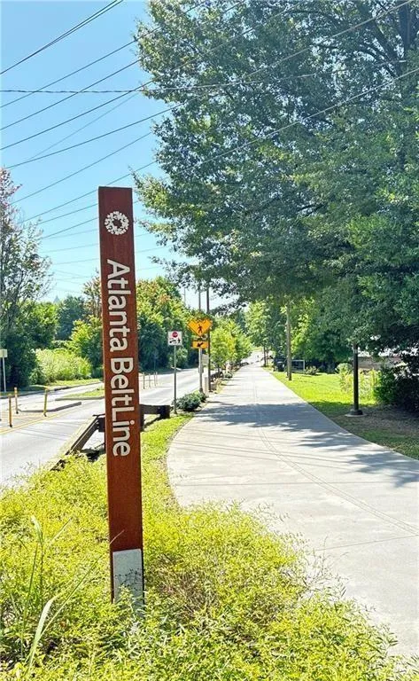 View of road with traffic signs