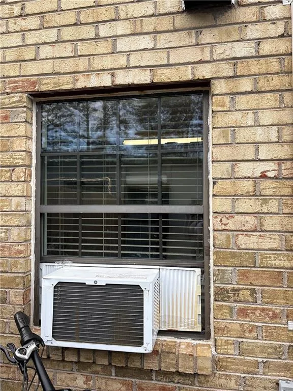 Exterior view of brick siding