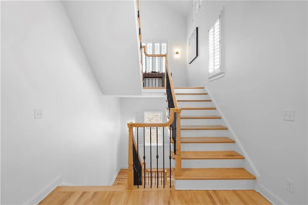 staircase view from main level