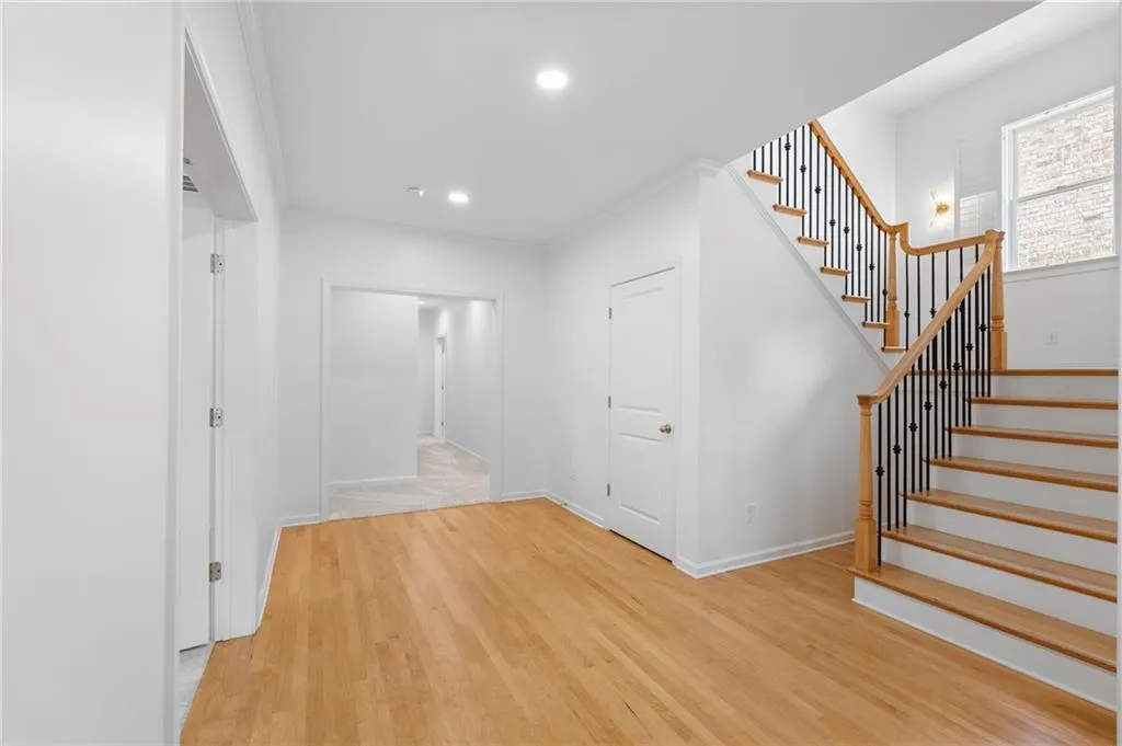 Staircase from terrace level