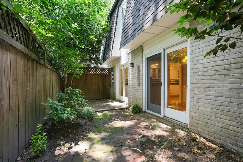 View of fenced in patio area