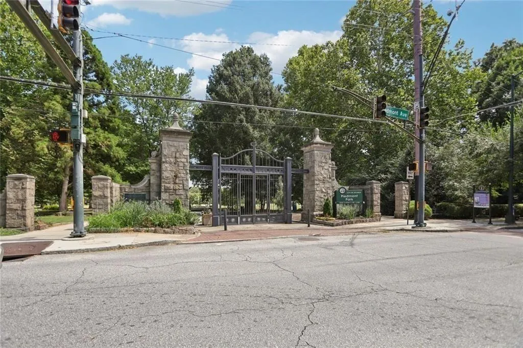 Directly across from the main entrance to Piedmont